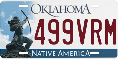 OK license plate 499VRM