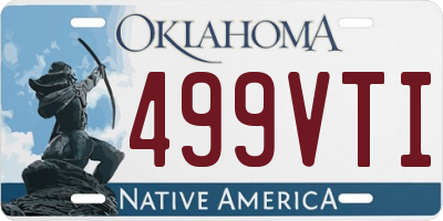 OK license plate 499VTI