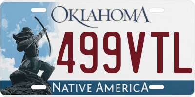 OK license plate 499VTL