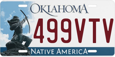 OK license plate 499VTV