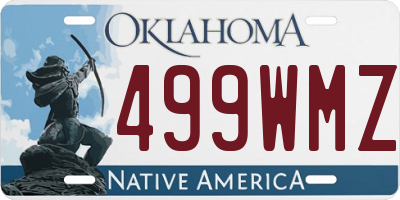 OK license plate 499WMZ