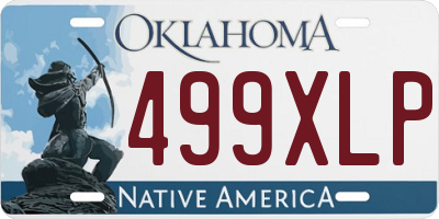 OK license plate 499XLP