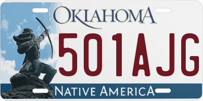 OK license plate 501AJG