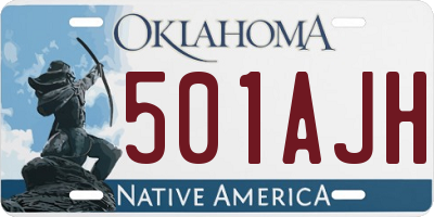 OK license plate 501AJH