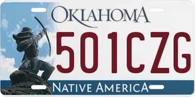 OK license plate 501CZG