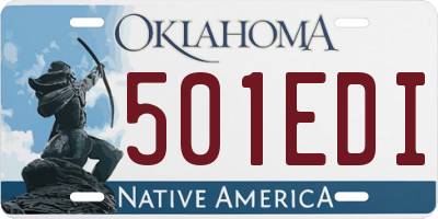 OK license plate 501EDI