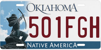 OK license plate 501FGH
