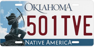 OK license plate 501TVE