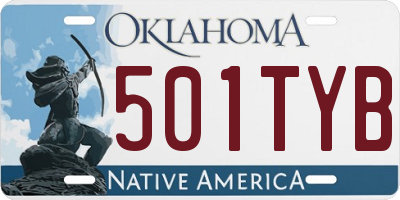 OK license plate 501TYB