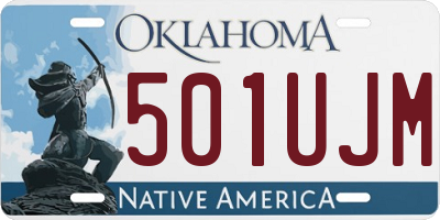 OK license plate 501UJM
