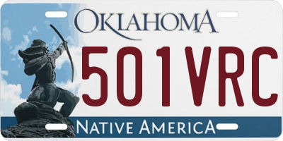 OK license plate 501VRC