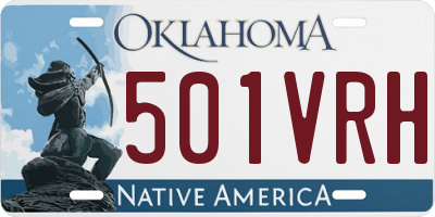 OK license plate 501VRH