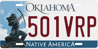 OK license plate 501VRP