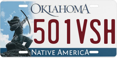 OK license plate 501VSH