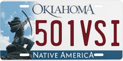 OK license plate 501VSI