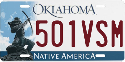 OK license plate 501VSM