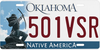 OK license plate 501VSR