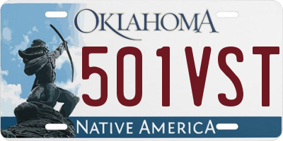 OK license plate 501VST