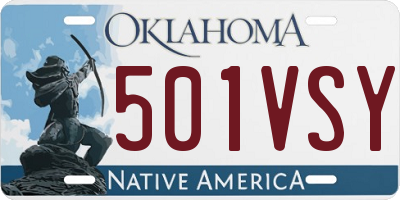 OK license plate 501VSY