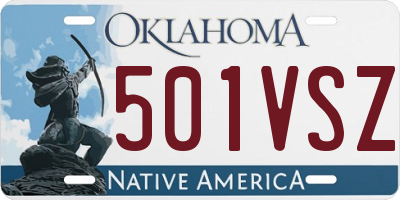 OK license plate 501VSZ