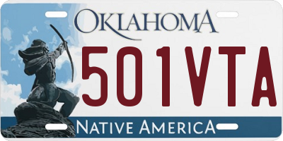 OK license plate 501VTA