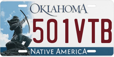 OK license plate 501VTB