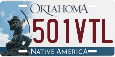 OK license plate 501VTL