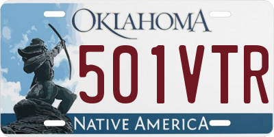 OK license plate 501VTR