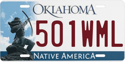 OK license plate 501WML