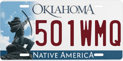 OK license plate 501WMQ