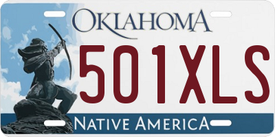 OK license plate 501XLS