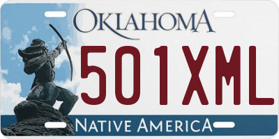 OK license plate 501XML