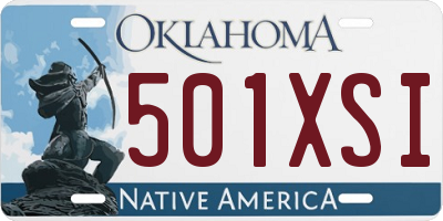 OK license plate 501XSI
