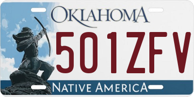 OK license plate 501ZFV