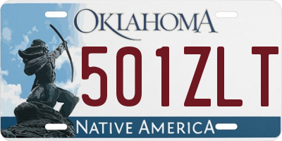 OK license plate 501ZLT