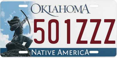 OK license plate 501ZZZ