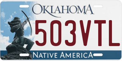 OK license plate 503VTL