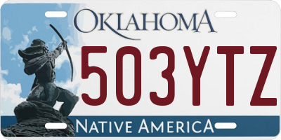 OK license plate 503YTZ