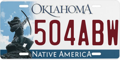 OK license plate 504ABW