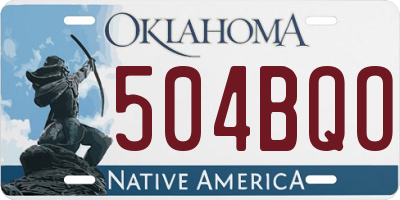 OK license plate 504BQO
