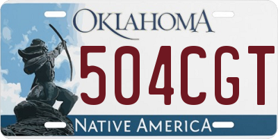 OK license plate 504CGT
