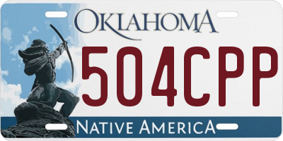 OK license plate 504CPP