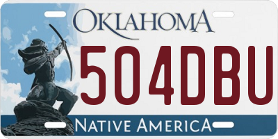 OK license plate 504DBU