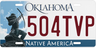 OK license plate 504TVP