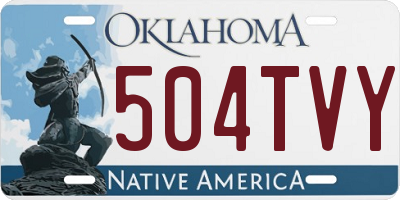 OK license plate 504TVY