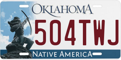 OK license plate 504TWJ