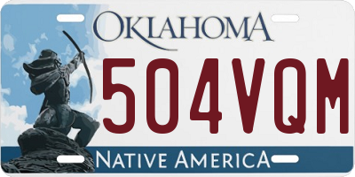 OK license plate 504VQM