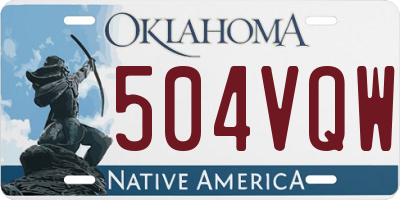 OK license plate 504VQW