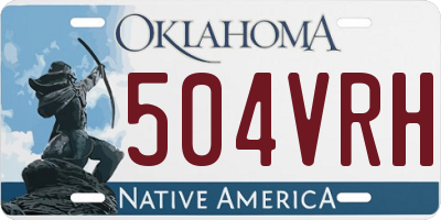 OK license plate 504VRH