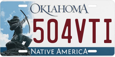 OK license plate 504VTI